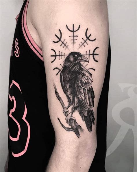 100 Inspirational Raven & Crow Tattoo Ideas