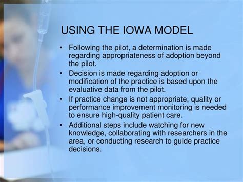 PPT - THE IOWA MODEL OF EVIDENCE-BASED PRACTICE TO PROMOTE QUALITY CARE PowerPoint Presentation ...