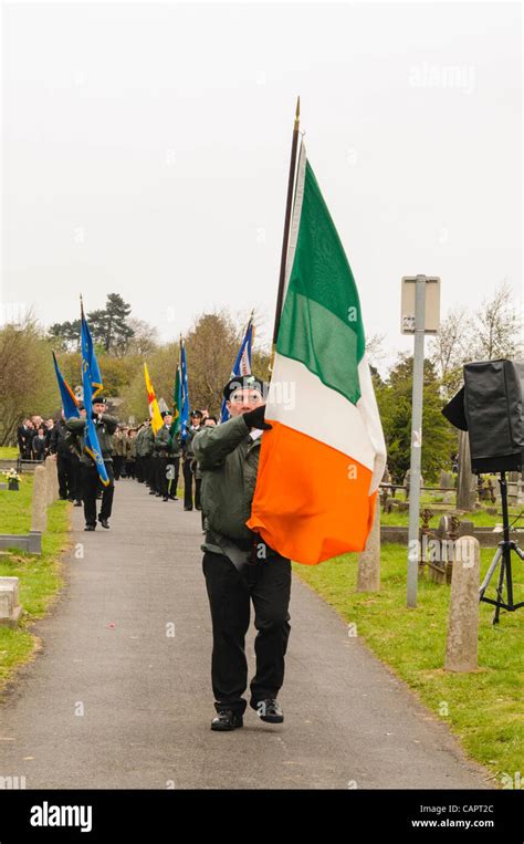 Men dressed in Paramilitary Uniforms, and representing the Sinn Fein ...