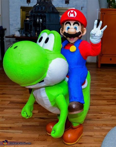 Mario and Yoshi Costume | Unique DIY Costumes