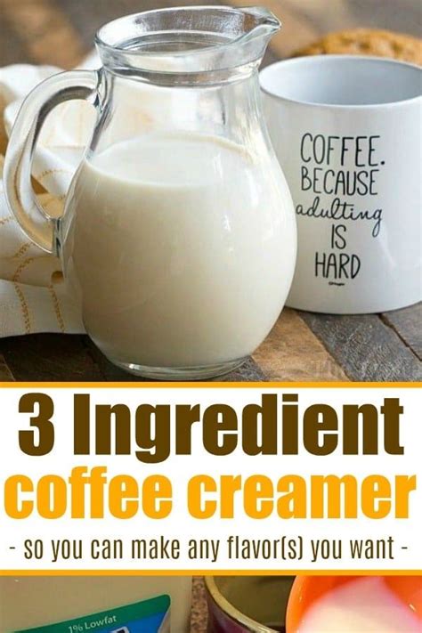 3 Ingredient Homemade Coffee Creamer in 2024 | Homemade coffee creamer recipe, Coffee creamer ...