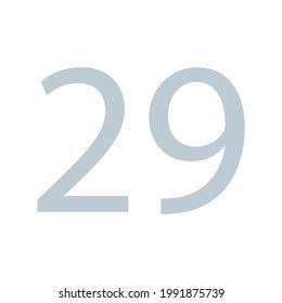 29 Number Simple Clip Art Vector Stock Vector (Royalty Free) 1991875739 ...