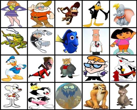 'D' Cartoon Characters by Picture | Cartoon world, Cartoon characters, Animated characters