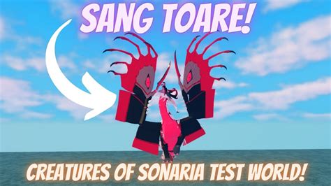 SANG TOARE DESIGN! || Creatures of Sonaria Test World - YouTube