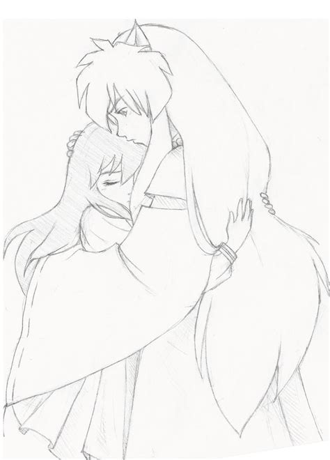 Inuyasha + Kagome Hug by Fanatic007 on DeviantArt