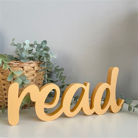 Read Wooden Read Sign Read Cutout Kids Bedroom Decor | Etsy