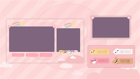 Cute Stream Overlay & Panels | Desain banner, Desain pamflet, Pengeditan foto