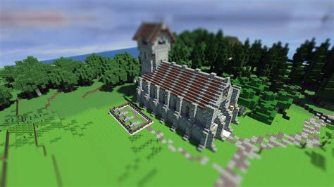 Minecraft Medieval Church Timelapse: NPG - YouTube