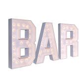 Wood Marquee - BOLD Font - "BAR" - 4ft Tall