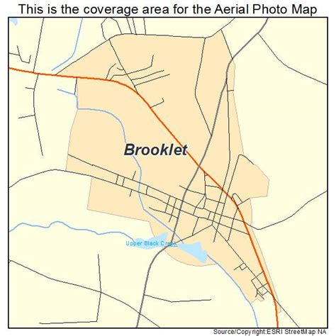 Aerial Photography Map of Brooklet, GA Georgia