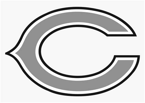 Chicago Bears Logo Black And White, HD Png Download - kindpng