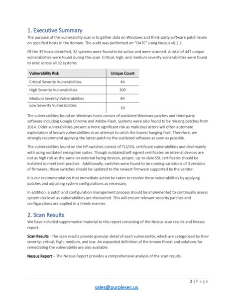 how to write vulnerability assessment report