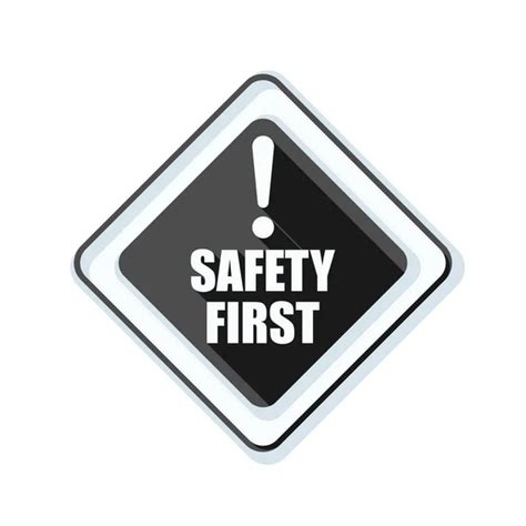 Safety First sign Stock Vector by ©Yuriy_Vlasenko 180877948