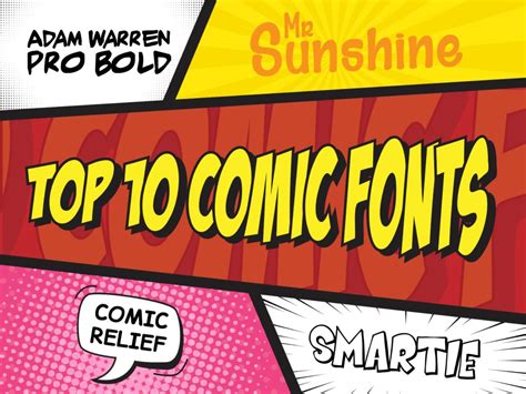 TOP 10 FREE COMIC FONTS - Inkyy