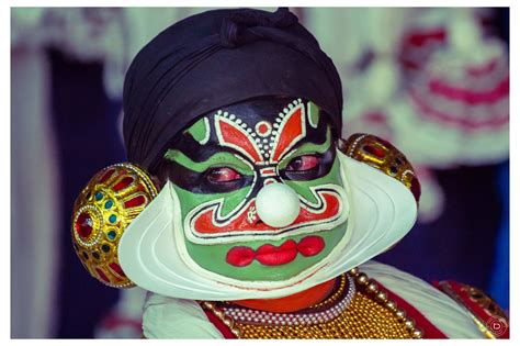 The back stage preparations of Kathakali