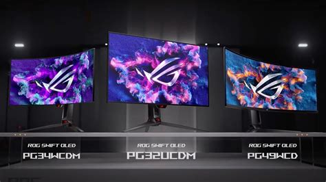 Asus Unveils 3 OLED Gaming Monitors, Including QD-OLED 32-Inch Display ...