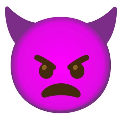 Purple Devil Emoji Png