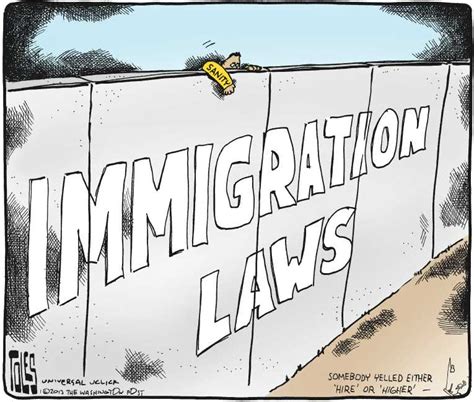 Political Cartoon on 'Movement on Immigration Reform' by Tom Toles ...