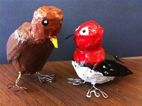 Art Room with a View: Papier Mâché Birds-well worth it!