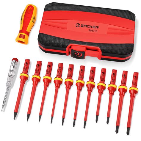 Amazon.com: Eacker 1000V Insulated Screwdriver Set with Life-time Warranty Included,All-in-One ...