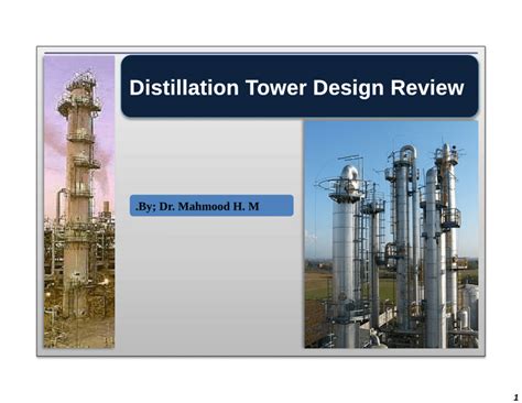 (PDF) Distillation Tower Design Review Principles and its operating ...