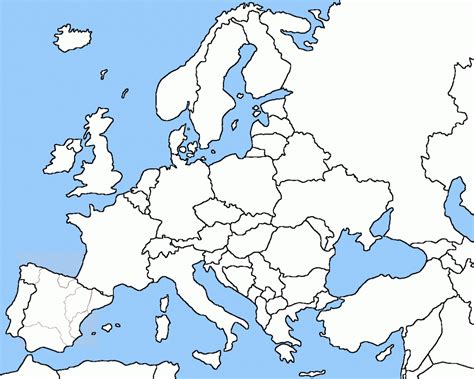 Outline Map Of Europe | Modg 8Th | Middle East Map, Asia Map, Map - Blank Map Of Europe 1914 ...