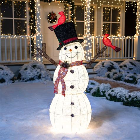 Joiedomi Cotton Snowman Lighted Display & Reviews | Wayfair