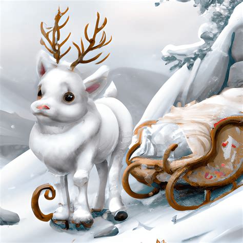 Gorgeous Hyper Realistic Baby White Reindeer · Creative Fabrica