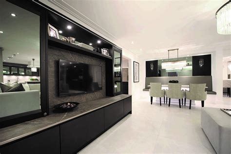 Open plan living ideas: Media Walls - Stoneham Kitchens