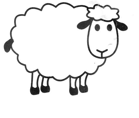 Sheep Template For Cotton Balls