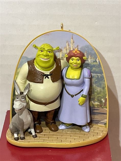 Shrek 2 SHREK AND PRINCESS FIONA Hallmark Christmas Ornament (2005) | #4581808862