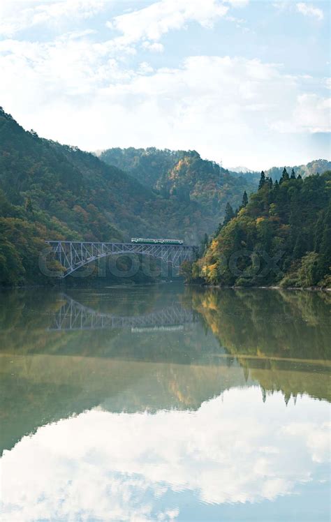 Fukushima First Bridge Tadami River Japan | Stock image | Colourbox