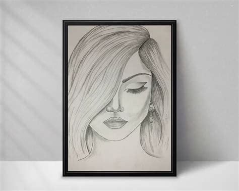 cute girl face Drawing by Nipuna Nawshan | Saatchi Art