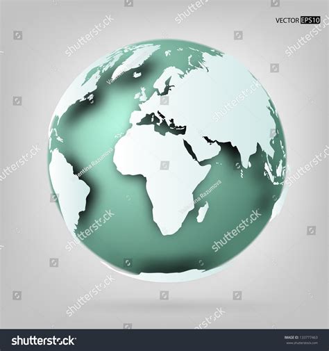 3d Globe World Eps10 Vector Illustration Stock Vector (Royalty Free ...