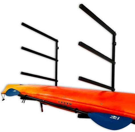 Indoor Kayak Storage Rack | 4 Level Adjustable Wall Mount | Kayak ...