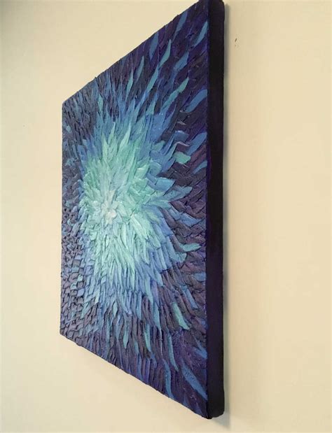 Textured Acrylic Painting on Canvas - Flower Bloom | imagicArt