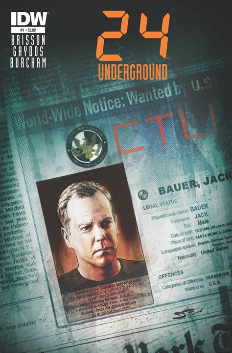 Jack Bauer is A Wanted Terrorist in 24: Live Another Day Prequel "Underground" From IDW Publishing