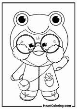 Printable Lalafanfan Duck Coloring Pages For A4  Free PDF sketch template