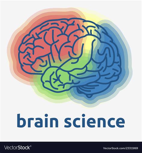 Human brain science themed design graphic Vector Image