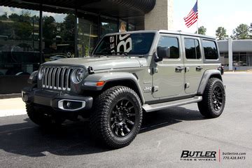 Jeep Wrangler with 20in Black Rhino Mission Wheels exclusively from Butler Tires and Wheels in ...