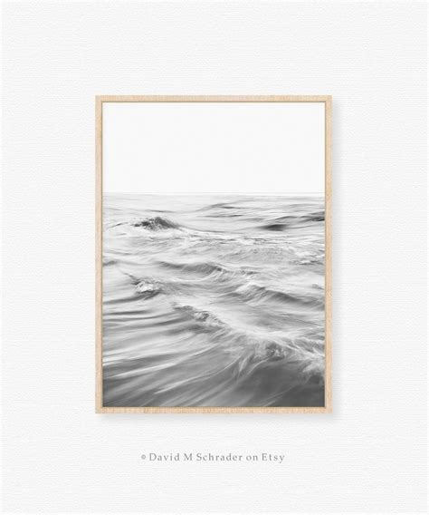 Abstract Ocean Printable, Black and White Ocean Photography, Ocean Art ...