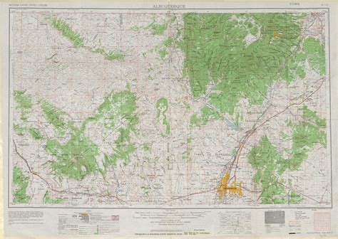 Albuquerque topographic maps, NM - USGS Topo Quad 35106a1 at 1:250,000 ...