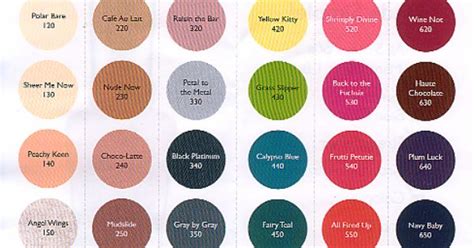 Sally Hansen Color Chart | Makeup/ Hair/ Tips | Pinterest | Sally hansen