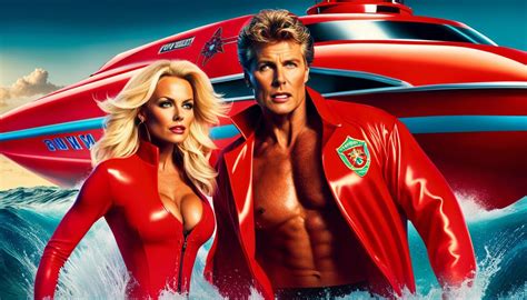 Pamela Anderson and David Hasselhoff in Baywatch (1980s) - AI Generated Artwork - NightCafe Creator