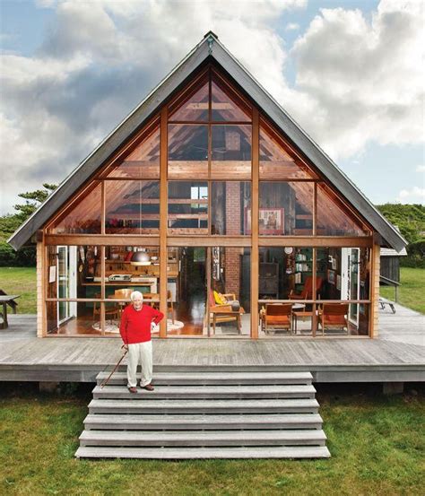 Architecture on Twitter | A frame house, Weekend house, Prefab cabins