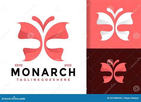 Monarch Butterfly Logo Logos Design Element Stock Vector Illustration Template Stock Vector ...