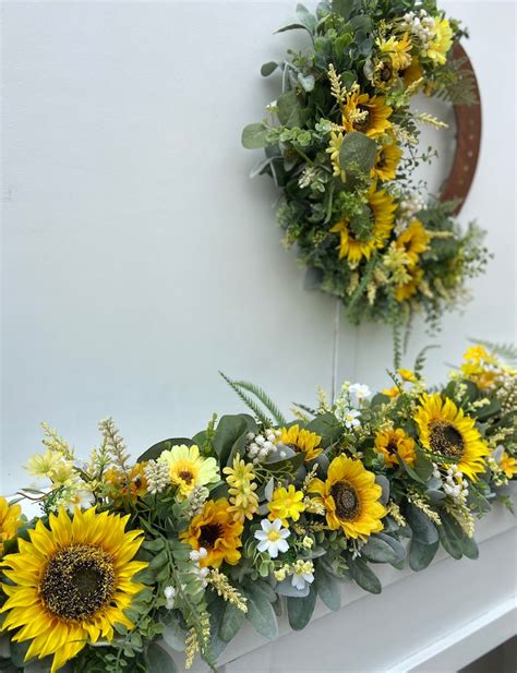 Sunflower Garland Summer Decor for Fireplaces Sunflowers - Etsy