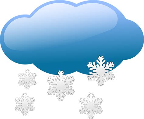 Cloudy Weather Snow · Free vector graphic on Pixabay