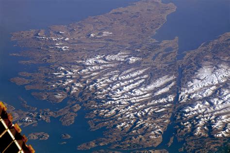 snowy Scottish Highlands from the International Space station - NASA ...