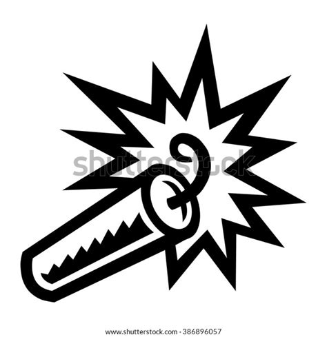 Cartoon Stick Explosive Dynamite Tnt Lit Stock Vector (Royalty Free ...